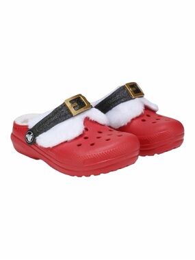 CROCS Unisex Kids Classic Lined Santa Clog